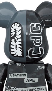 Bearbrick x BAPE x Comme des Garcons Camo Shark 100% & 400% Set Lookbook Bearbrick x BAPE x Comme des Garcons Camo Shark 100% & 400% Set