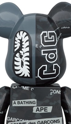 Bearbrick x BAPE x Comme des Garcons Camo Shark 100% y 400% Set Lookbook Bearbrick x BAPE x Comme des Garcons Camo Shark 100% y 400% Set