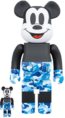 Bearbrick x BAPE x 米奇 100% & 400% 套装 '黑蓝迷彩' Buy Bearbrick x BAPE x 米奇 100% & 400% 套装 '黑蓝迷彩'