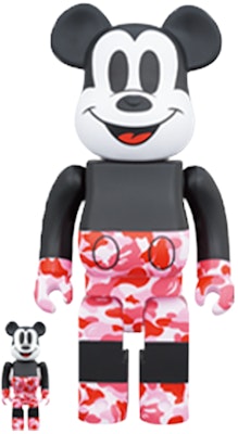 Bearbrick x BAPE x 米奇米老鼠 100% & 400% 套装 '黑红迷彩' Buy Bearbrick x BAPE x 米奇米老鼠 100% & 400% 套装 '黑红迷彩'