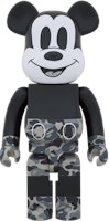 Bearbrick x BAPE x Mickey Mouse Monotone 1000% Bearbrick x BAPE x Mickey Mouse Monotone 1000%