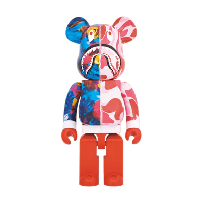 Bearbrick BAPE Mika Ninagawa Shark 1000% Pink