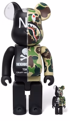 Bearbrick x BAPE x NEIGHBORHOOD 100% & 400% Set 'Toy Black' Buy Bearbrick x BAPE x NEIGHBORHOOD 100% & 400% Set 'Toy Black'