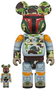 Bearbrick x BAPE x Star Wars BOBA FETT 100% y 400% Set Buy Bearbrick x BAPE x Star Wars BOBA FETT 100% y 400% Set