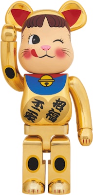 Bearbrick x Kucing Keberuntungan Peko-Chan 1000% Emas Berlapis Buy Bearbrick x Kucing Keberuntungan Peko-Chan 1000% Emas Berlapis