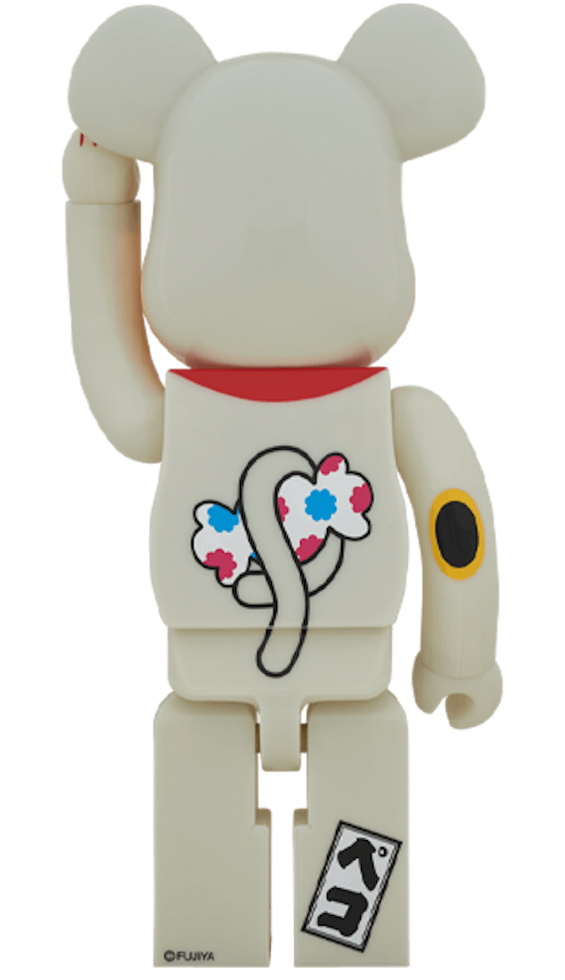 Order Bearbrick x Beckoning Cat Peko-Chan 1000% Fosfor Maya Berkilau