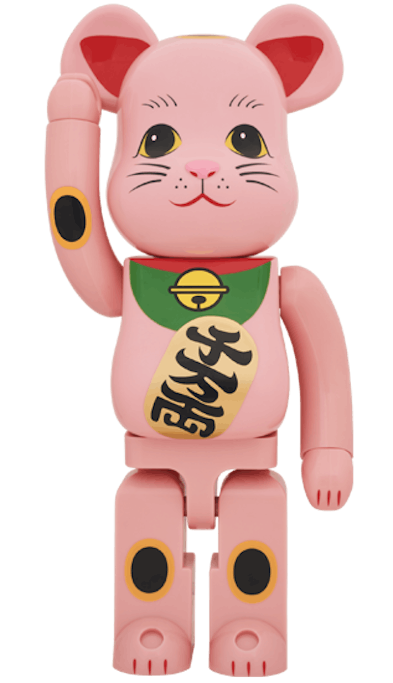 Bearbrick x Beckoning Cat Phosphorescent 1000% Red