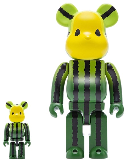 bearbrick-x-clot-summer-fruits-yellow-watermelon-100-and-400-set
