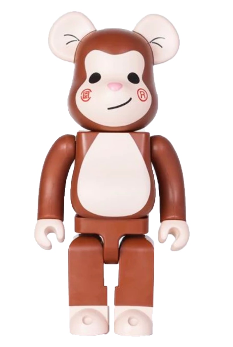 Bearbrick x CLOT Monkey Edison Chen Juice 400% Brown