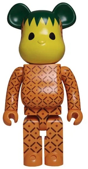 bearbrick-x-clot-pineapple-1000-tan