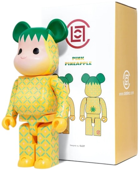 bearbrick-x-clot-summer-fruits-pink-pineapple-1000