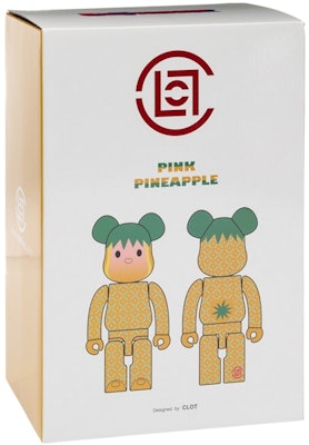 Bearbrick x CLOT Summer Fruits Pink Pineapple 100% & 400% Set Order Bearbrick x CLOT Summer Fruits Pink Pineapple 100% & 400% Set