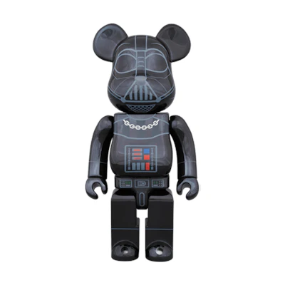 Bearbrick Darth Vader 400% 'Black Chrome Ver.'