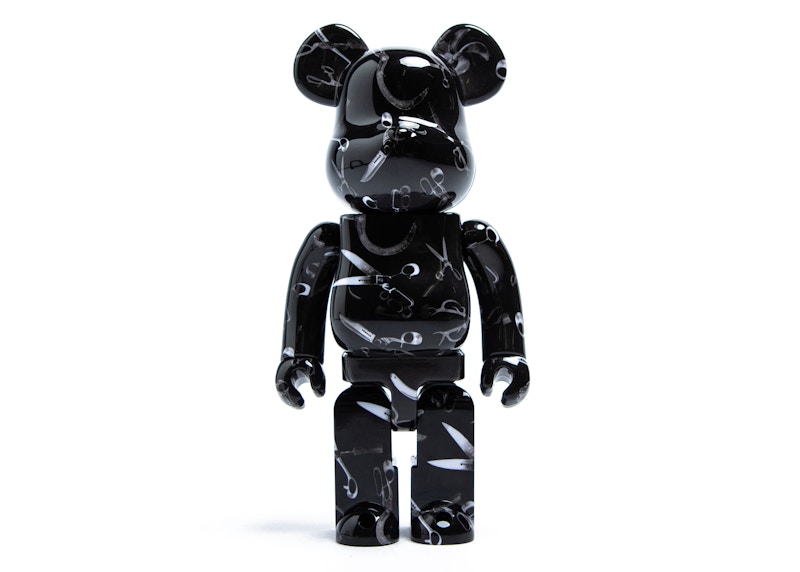 Buy Be@rbrick x Denham 剪刀全印圖案 1000% 黑色