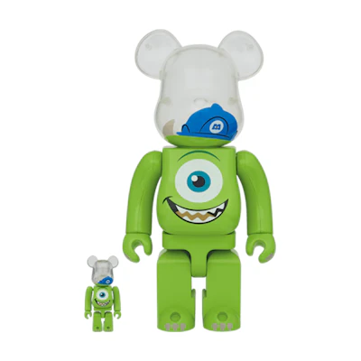 Bearbrick Disney Pixar Monsters, Inc. Mike 100% & 400% Set