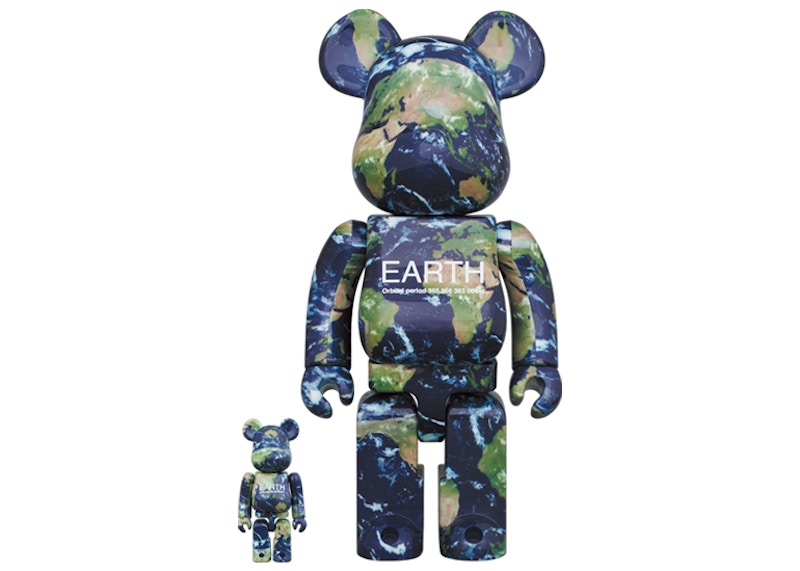 Bearbrick x Earth 100% & 400% Set 'Columbia Space Shuttle'