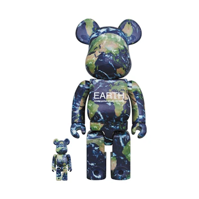 Bearbrick Earth 100% & 400% Set 'Columbia Space Shuttle'