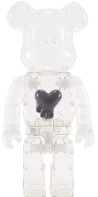 Bearbrick x Emotionally Unavailable Black Heart 1000% Clear Buy Bearbrick x Emotionally Unavailable Black Heart 1000% Clear