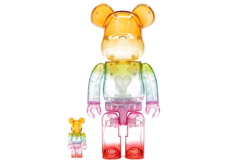 Buy Bearbrick x Emotionally Unavailable Gradient Heart 100% & 400% Set Pelbagai