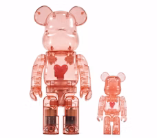 Bearbrick x Emotionally Unavailable Red Heart 100% & 400% Set 'Red' Bearbrick x Emotionally Unavailable Red Heart 100% & 400% Set 'Red'