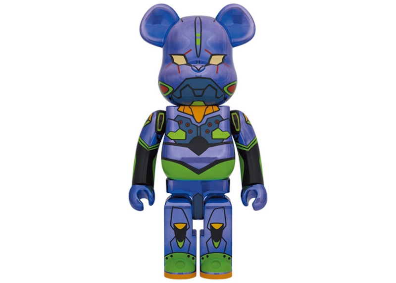 Bearbrick x Evangelion Unit 1 1000% 'Chrome'