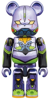 Bearbrick x Evangelion Unit 1 100% & 400% Set 'Chrome' Order Bearbrick x Evangelion Unit 1 100% & 400% Set 'Chrome'