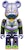 Bearbrick x Evangelion Unit 1 100% & 400% Set 'Chrome'