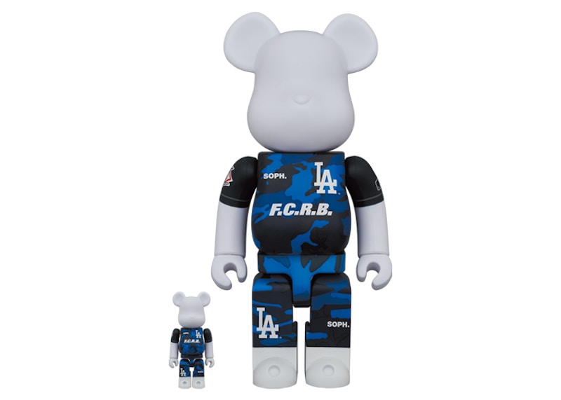Buy Bearbrick x F.C.R.B. x MLB 100% & 400% Set 'Los Angeles Dodgers' Malaysia