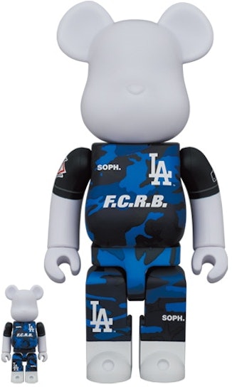 bearbrick-x-f-c-r-b-x-mlb-100-and-400-set-los-angeles-dodgers