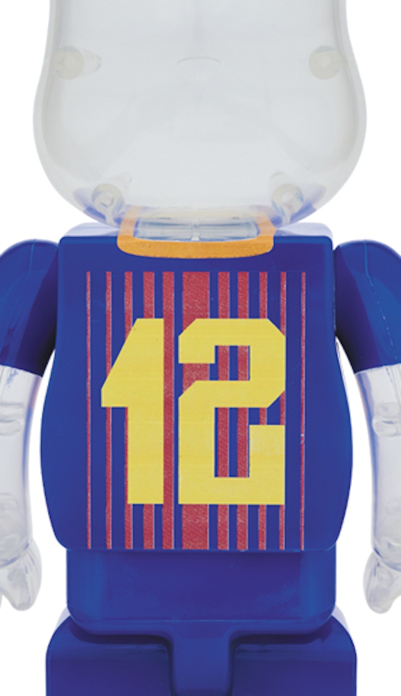 Lookbook Bearbrick x FC Barcelona 100% & 400% Set 'Clear Navy'