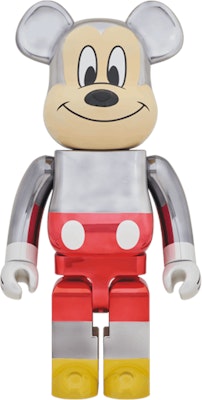 Bearbrick x fragment design Mickey Mouse Warna Versi 1000% Perak Buy Bearbrick x fragment design Mickey Mouse Warna Versi 1000% Perak