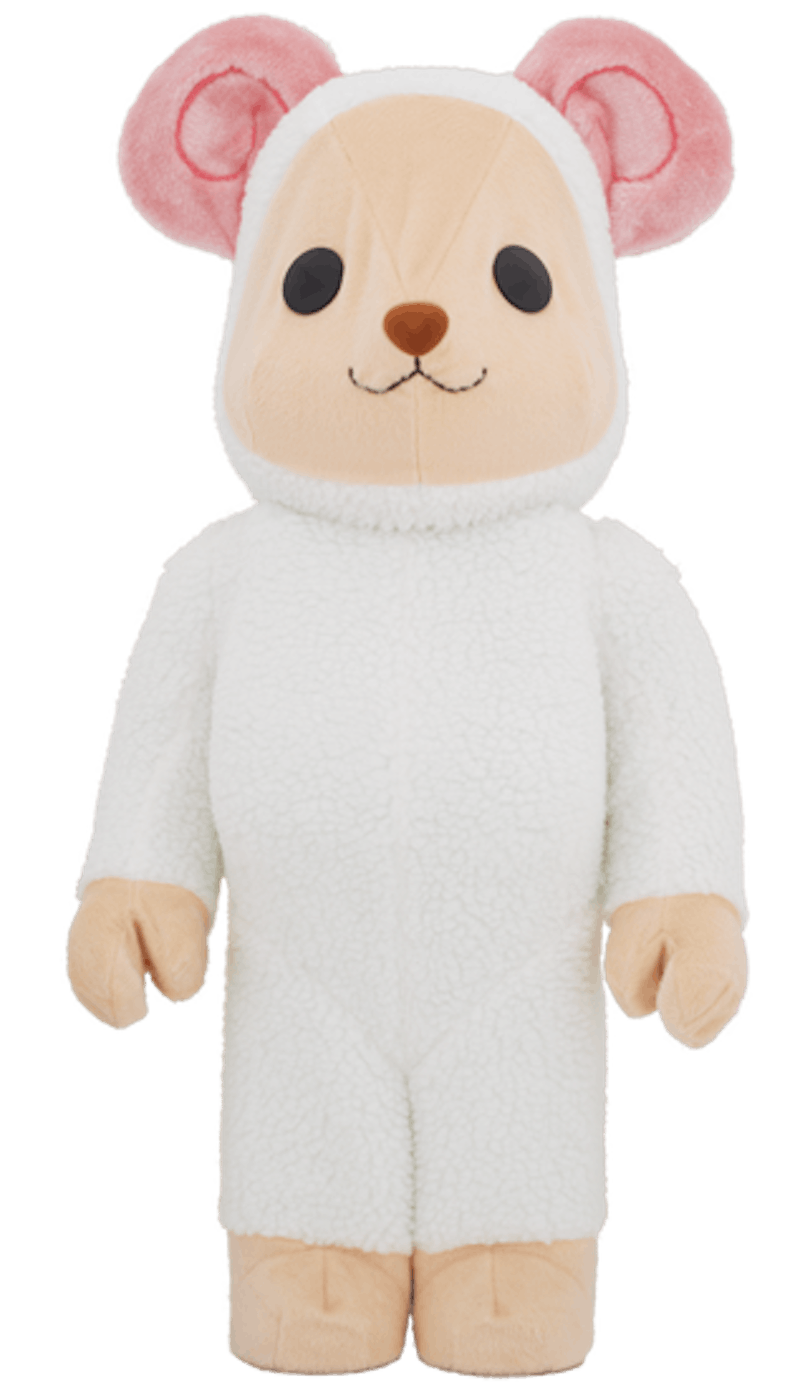 Bearbrick x fragment design World Wide Tour 2 2nd Model 1000% White