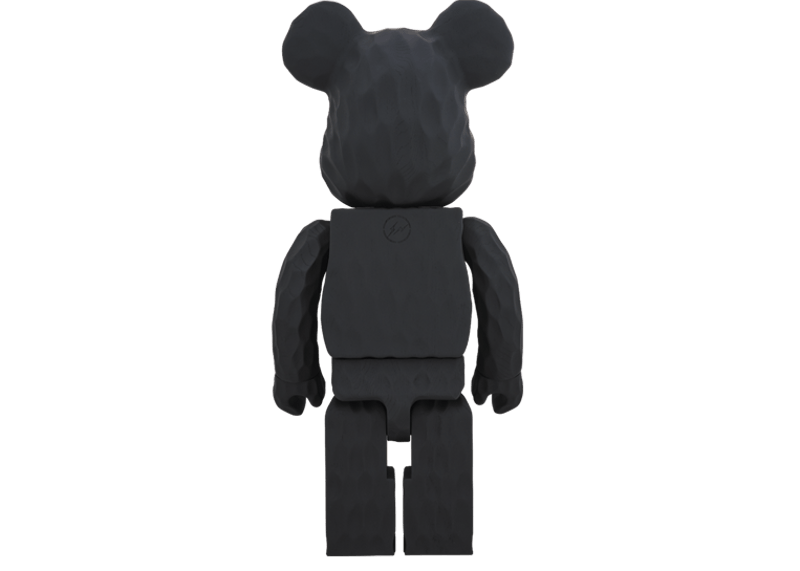 Bearbrick fragment Karimoku Carved Wooden 1000% Black 圖 2