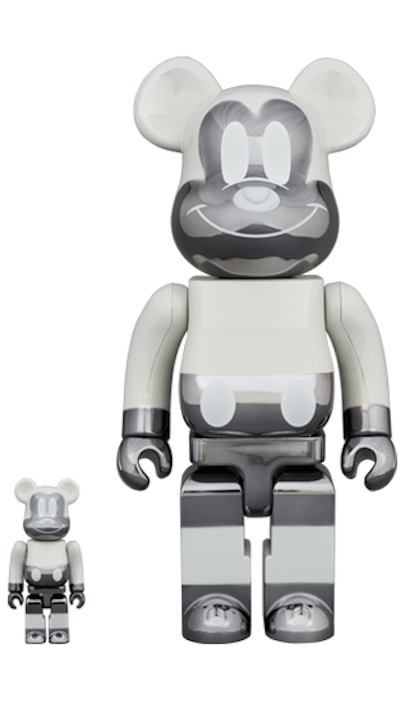 Bearbrick x fragment design x Mickey Mouse 100% & 400% Set 'REVERSE'