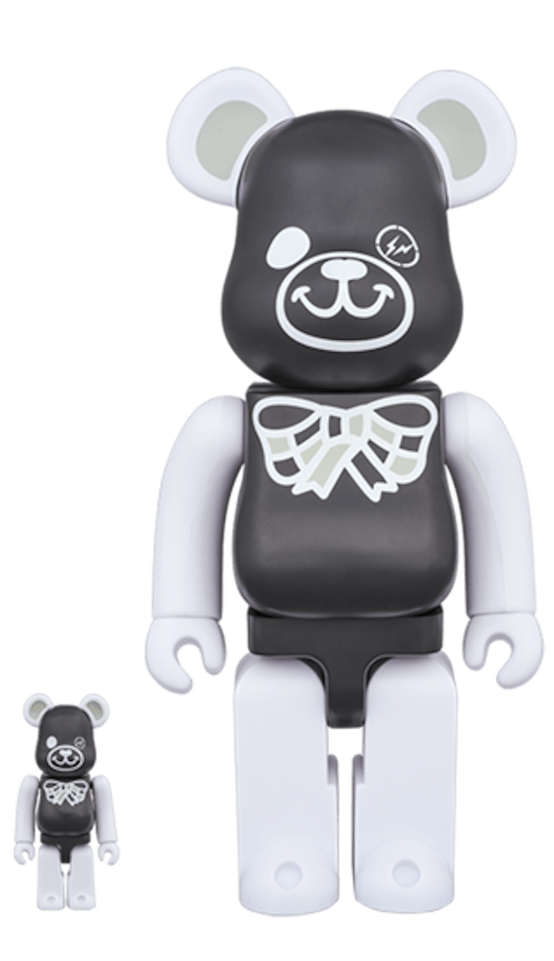 Buy ベアブリック×フリーメイソン×フラグメント 100%&400% 黒
