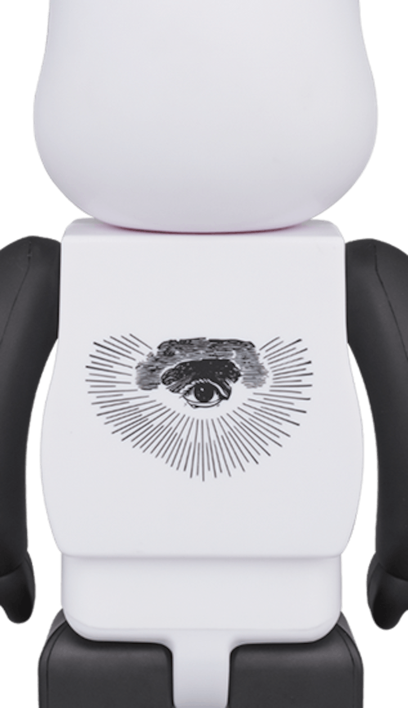 Bearbrick Freemasonry fragment 1000% White 圖 2