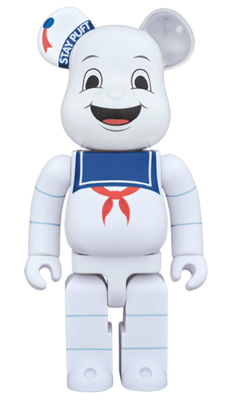 Bearbrick x Ghostbusters Stay Puft Marshmellow Man 1000% White
