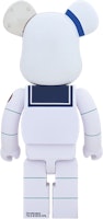 Bearbrick x Ghostbusters Stay Puft Marshmallow Man Muka Marah 1000% Putih Order Bearbrick x Ghostbusters Stay Puft Marshmallow Man Muka Marah 1000% Putih