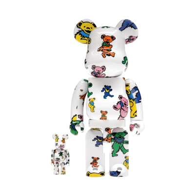 Bearbrick Grateful Dead (Dancing Bear) 100% & 400% Set