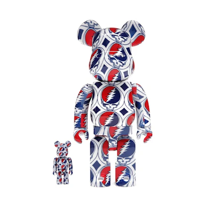 Bearbrick Grateful Dead (Steal Your Face) 100% & 400% Set