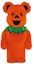 Buy Bearbrick x Grateful Dead Oso Bailarín Disfraz Naranja 1000%