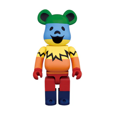 Bearbrick Grateful Dead Dancing Bears 1000% Rainbow