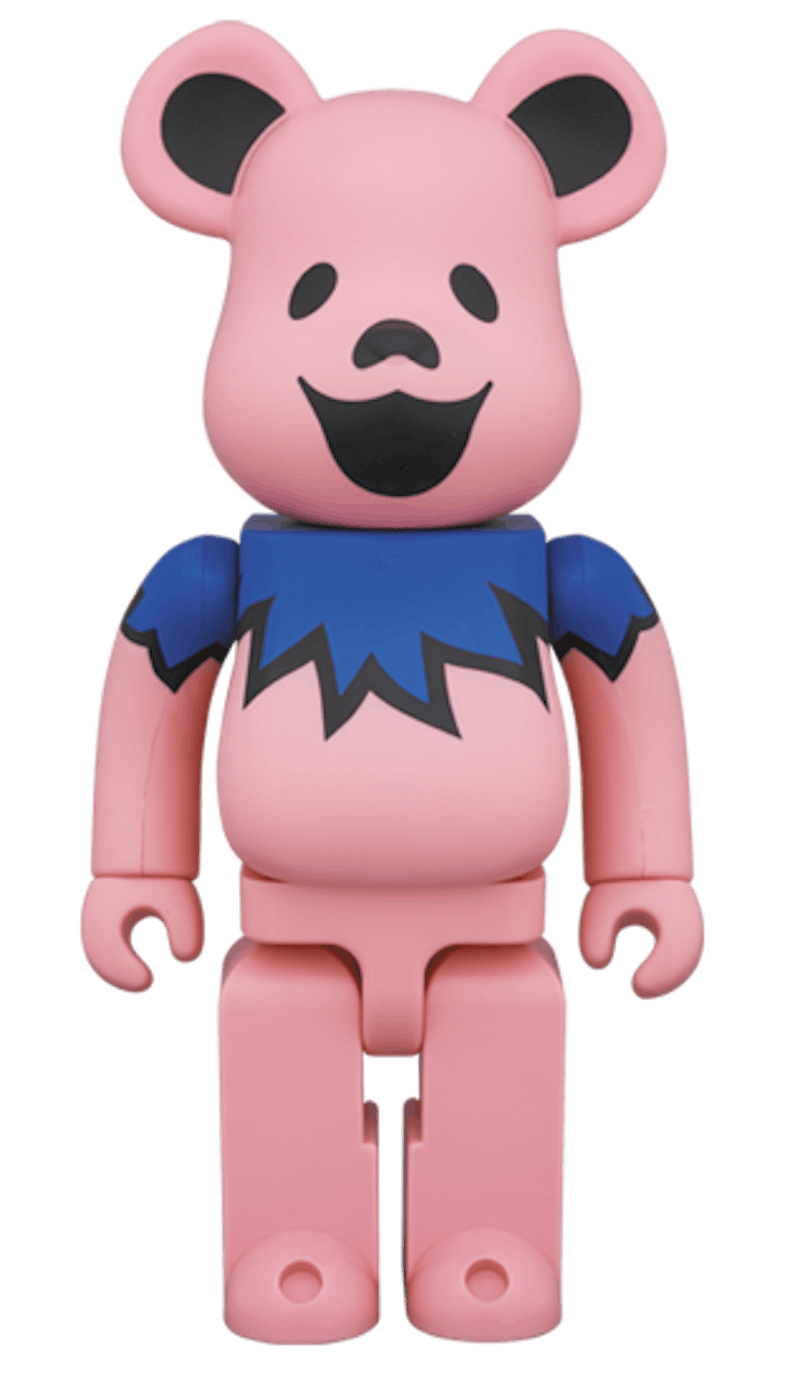 Bearbrick x Grateful Dead Dancing Bears 400% Pink