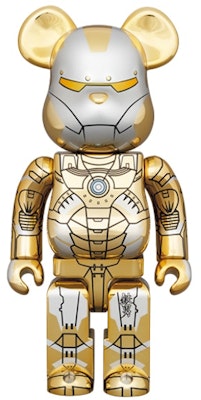 Bearbrick x Hajime Sorayama x Marvel Iron Man Reverso 1000% Oro/Plata Buy Bearbrick x Hajime Sorayama x Marvel Iron Man Reverso 1000% Oro/Plata