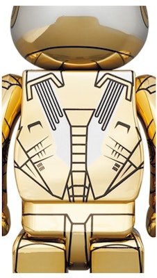 Bearbrick x Hajime Sorayama x Marvel Iron Man Reverso 1000% Oro/Plata Order Bearbrick x Hajime Sorayama x Marvel Iron Man Reverso 1000% Oro/Plata