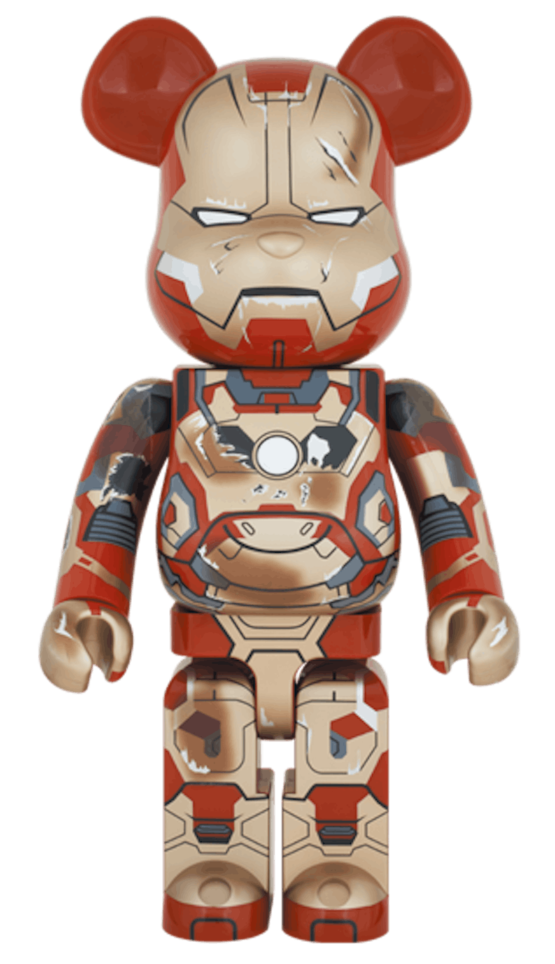 Bearbrick Iron Man Mark XLII Damaged 1000% Multi