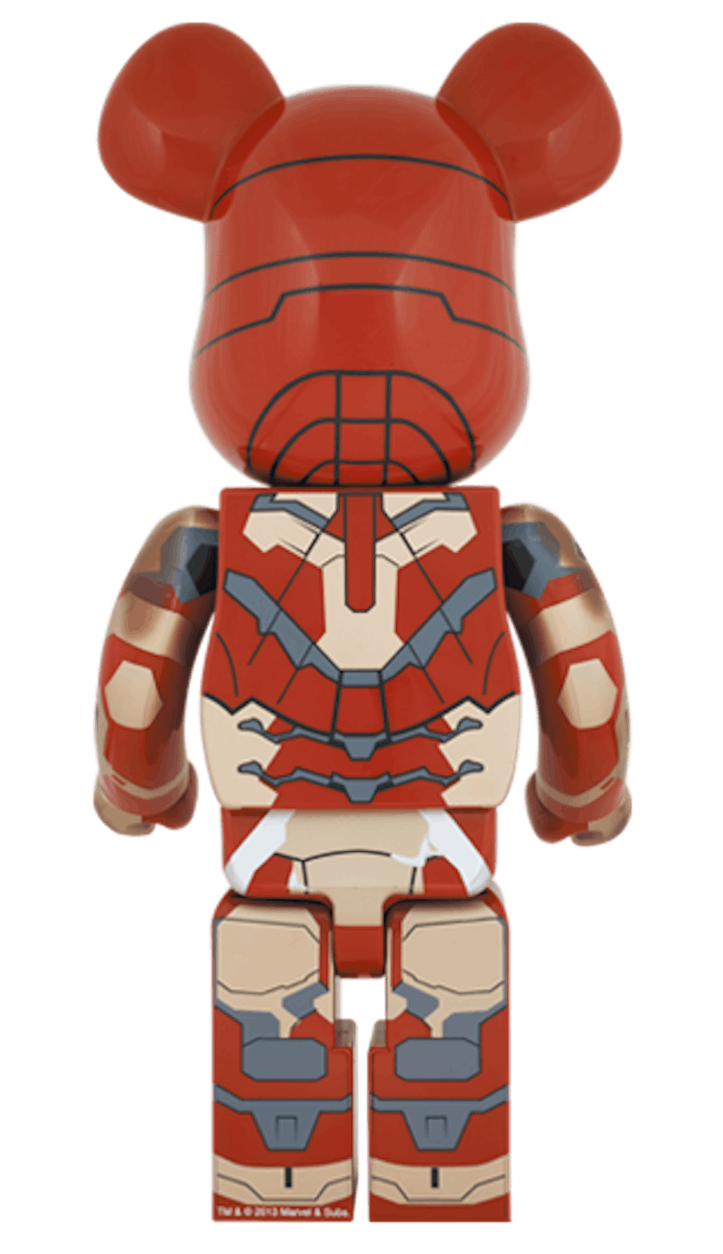 Bearbrick Iron Man Mark XLII Damaged 1000% Multi 圖 2