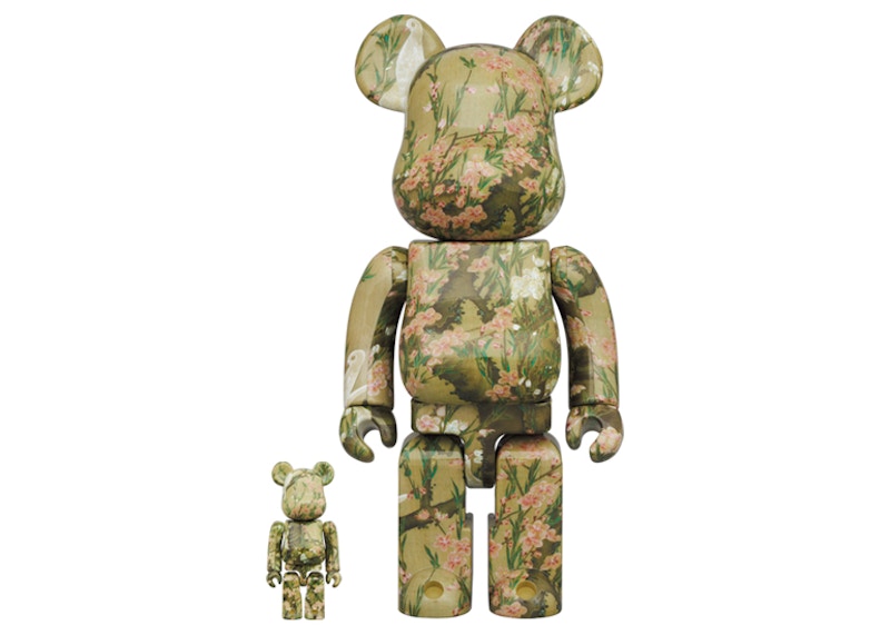 Bearbrick Ito Jakuchu 100% & 400% Set 'Peach Blossom Poultry'