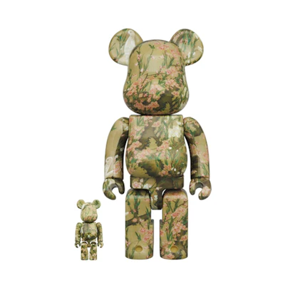 Bearbrick Ito Jakuchu 100% & 400% Set 'Peach Blossom Poultry'