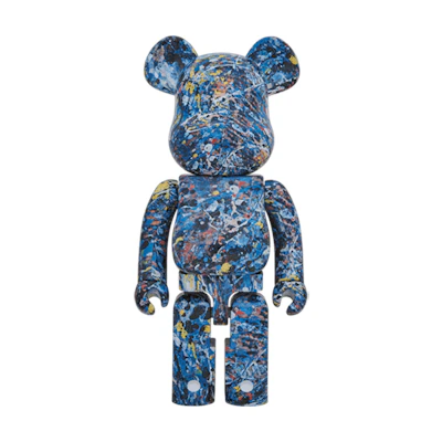 Bearbrick Jackson Pollack Studio Water Print 1000% Multi